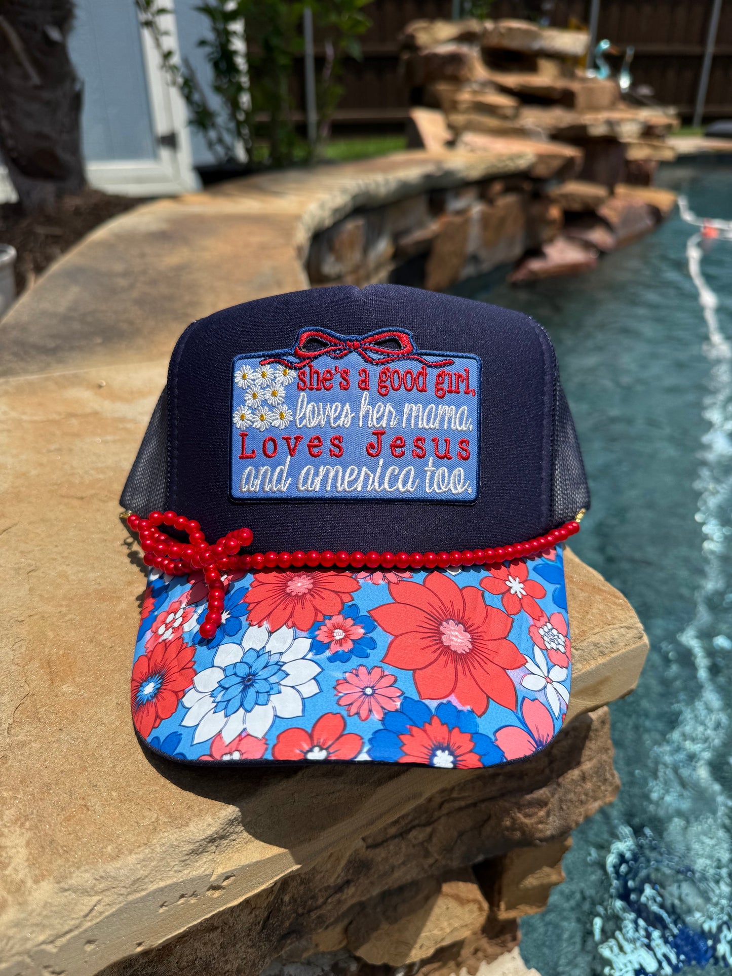 Loves Jesus and America Too Cap