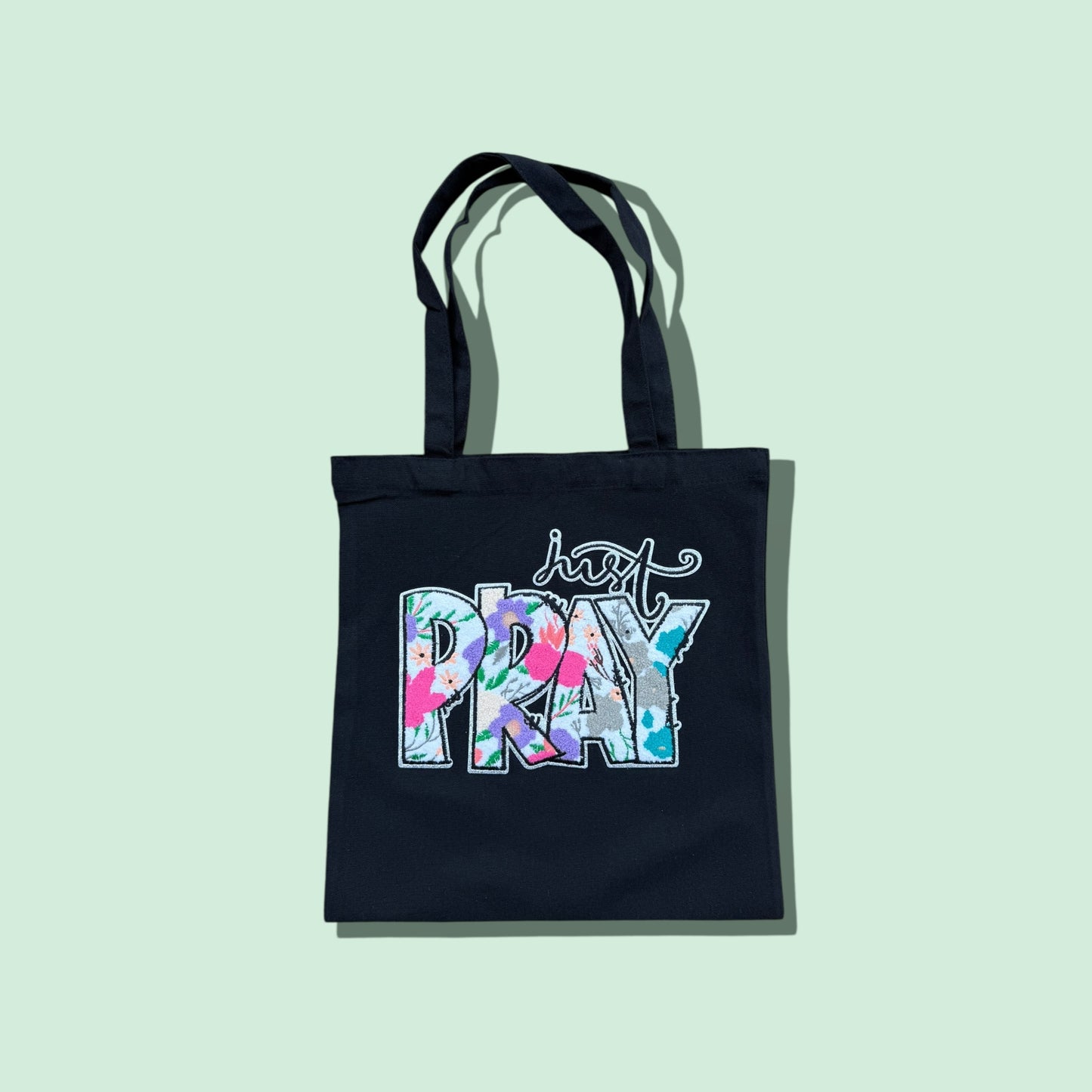 Just Pray Patch Tote