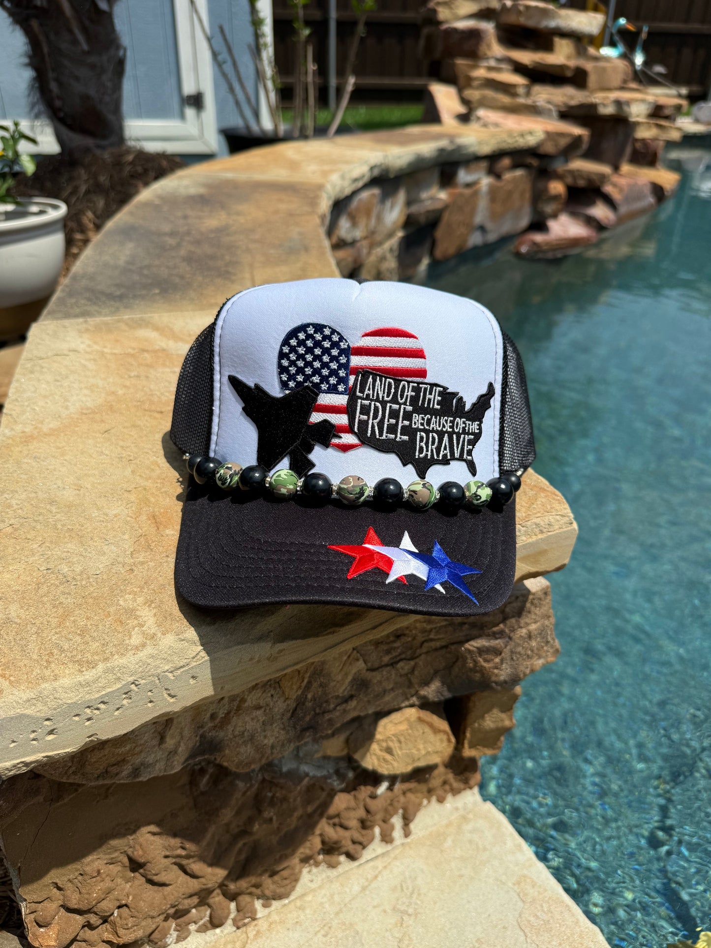Land of the Free because of the Brave Cap