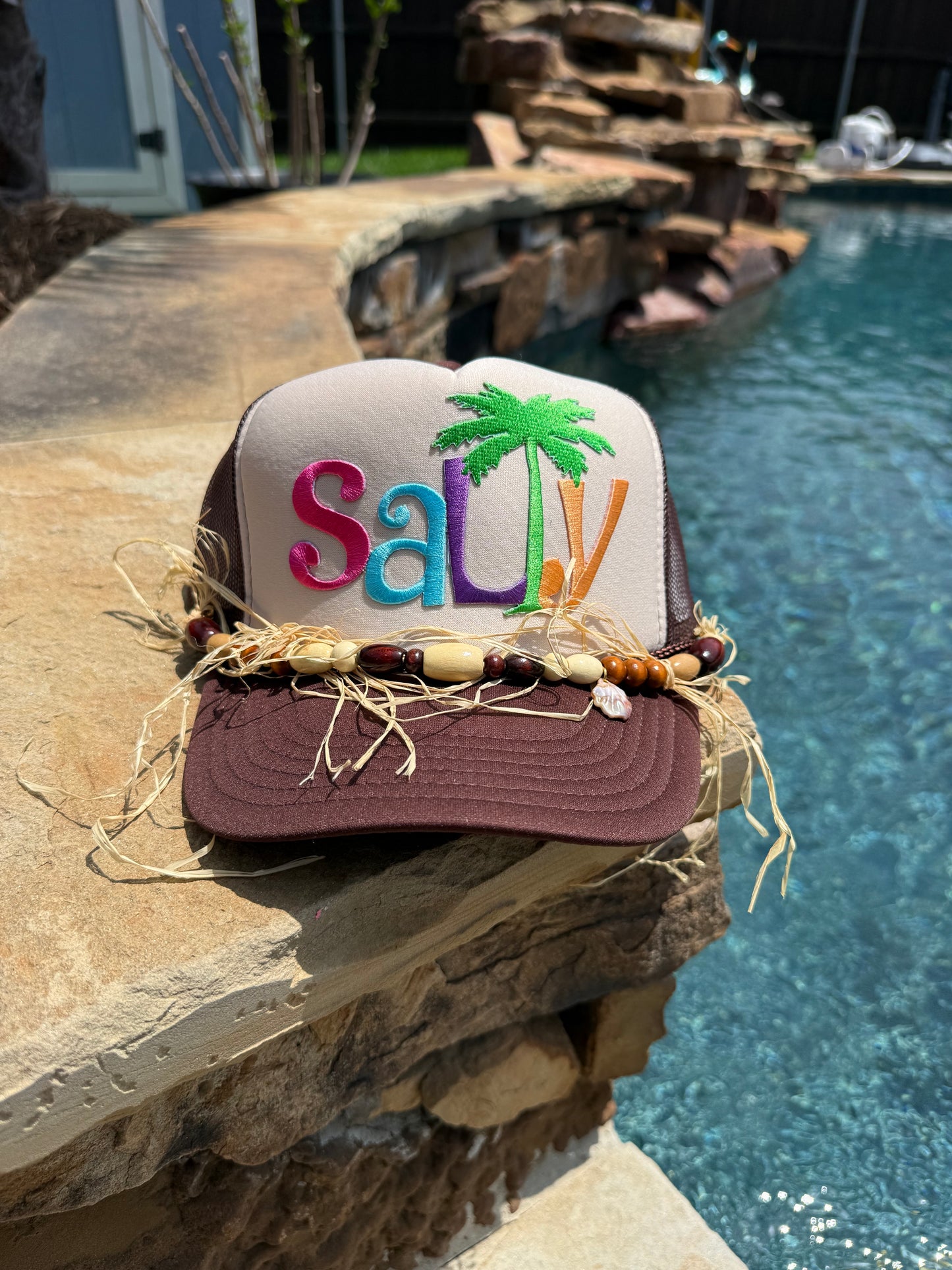 Salty Summer Cap (Beige/Brown)