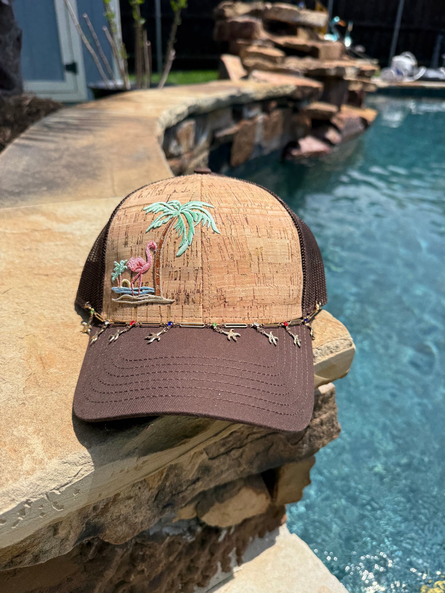 Flamingo Cork Front Cap