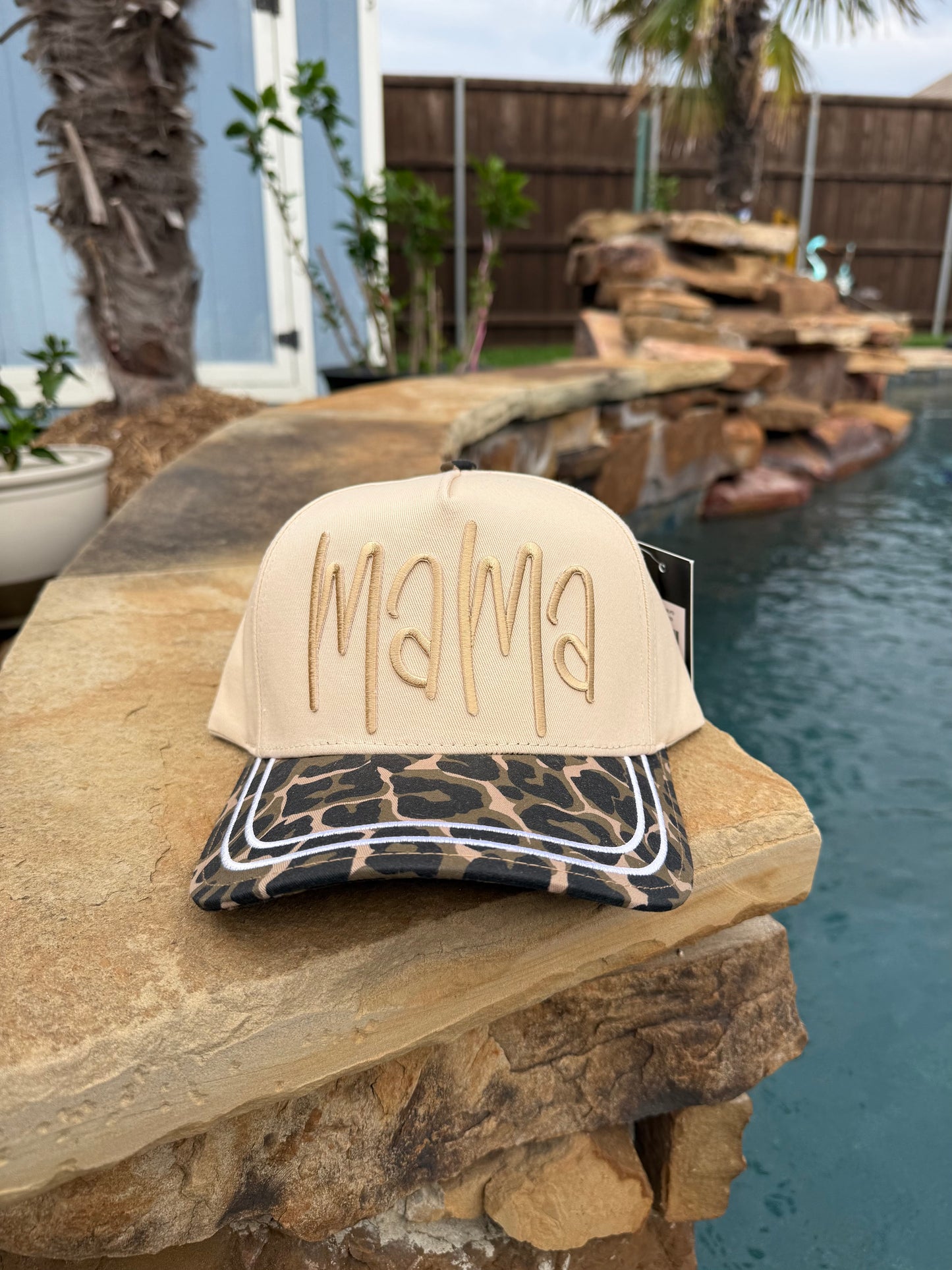 Mama Leopard Print Cap