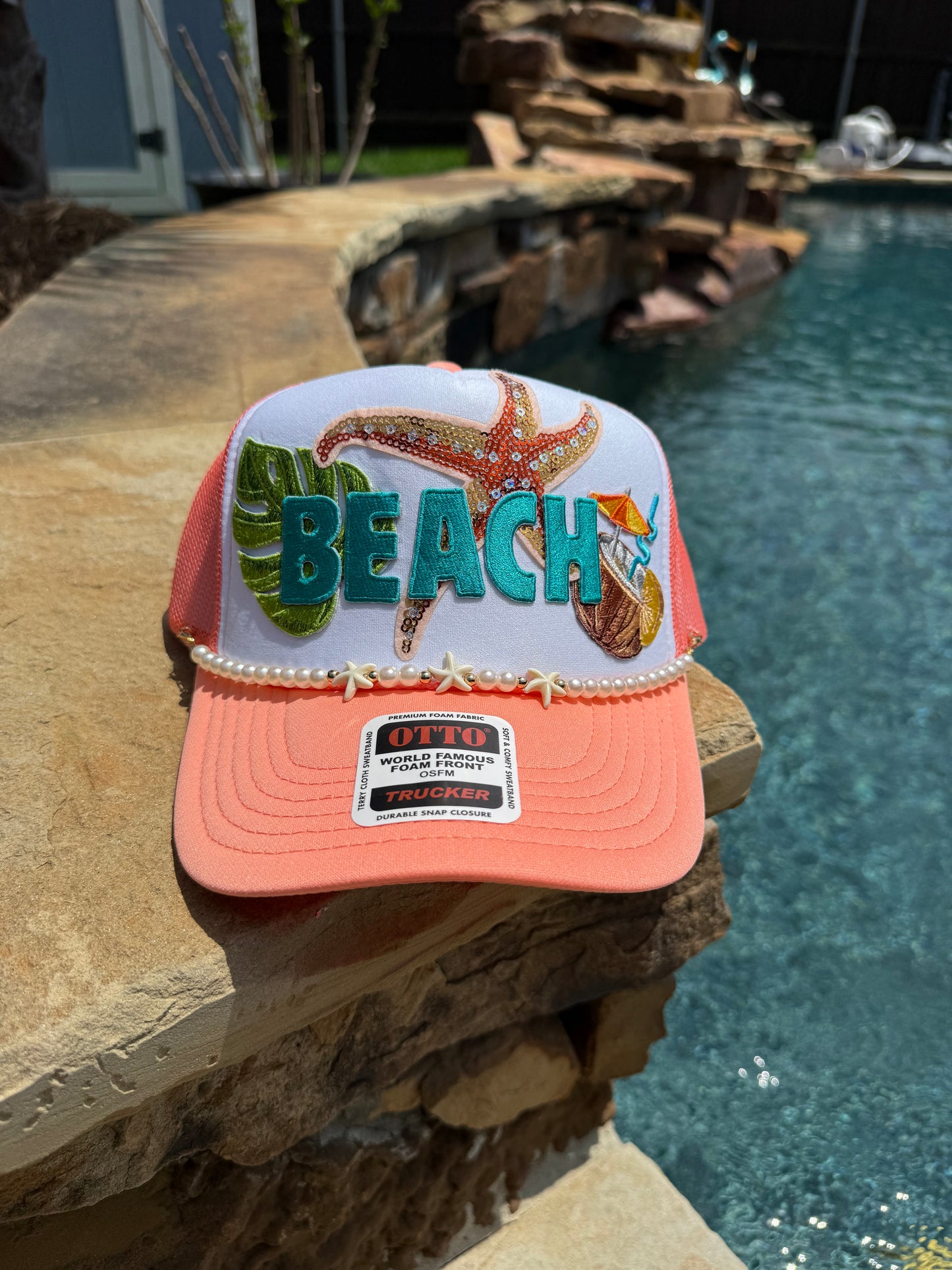 Beach Cap (Coral)