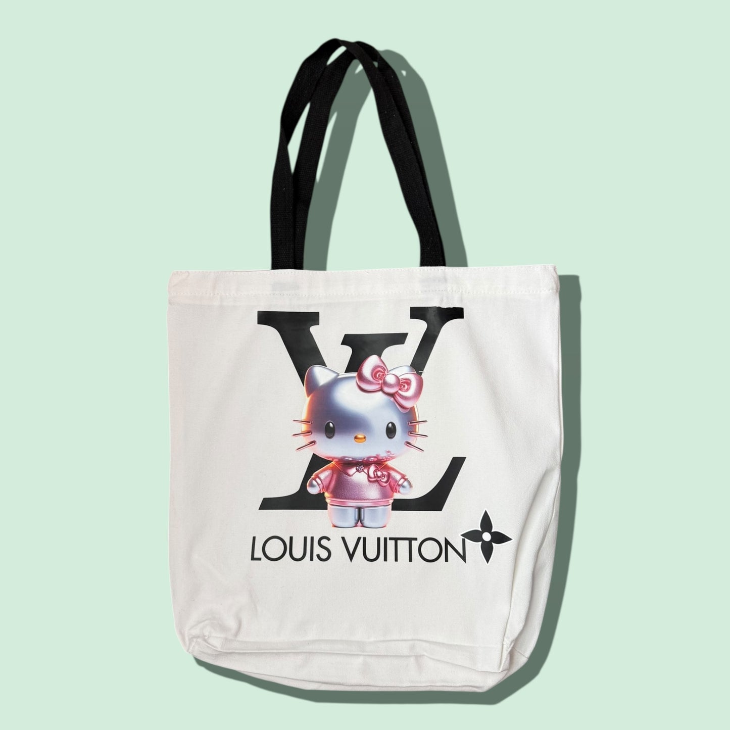 Louis Vuitton Inspired Hello Kitty Tote