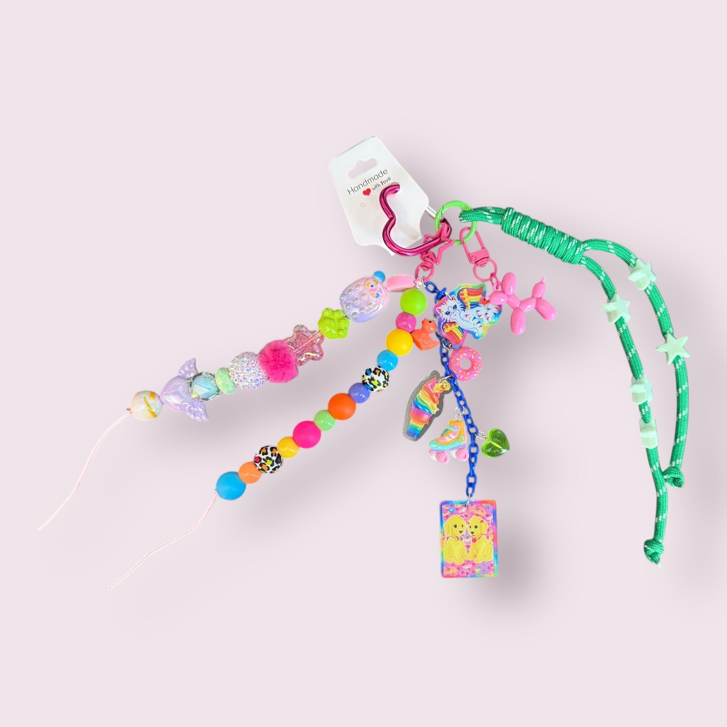 Lisa Frank Inspired Bag Charm