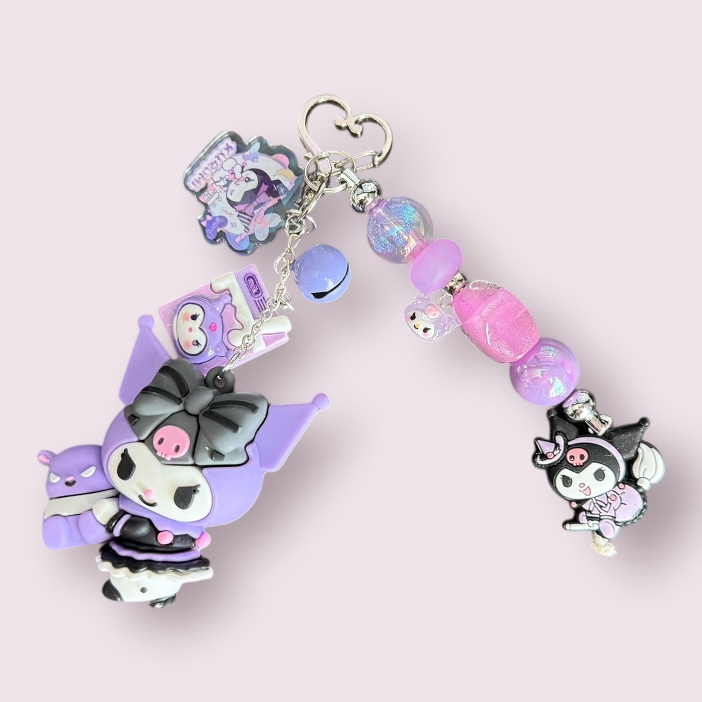 Kuromi Inspired Bag Charm