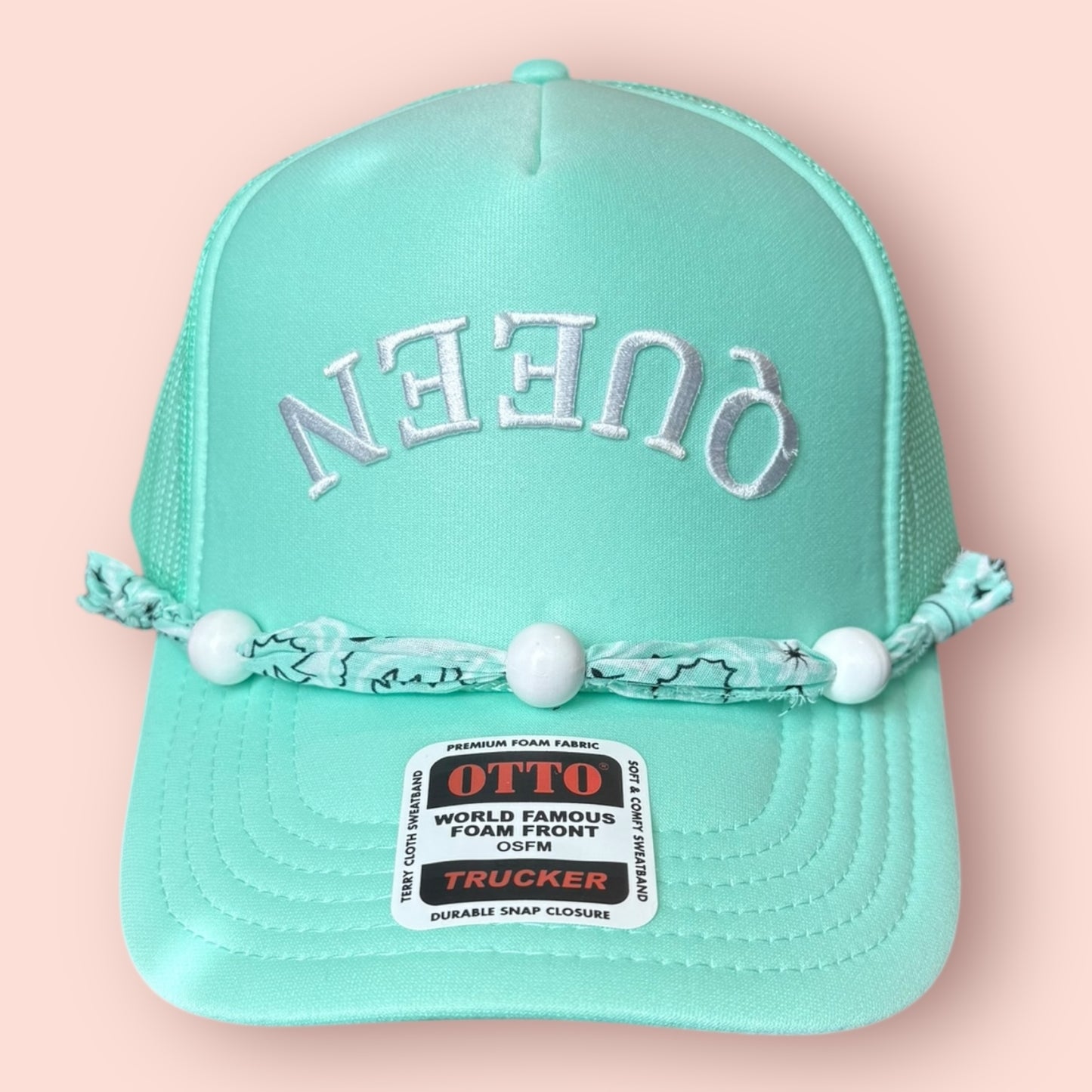 Seafoam Green Queen Cap