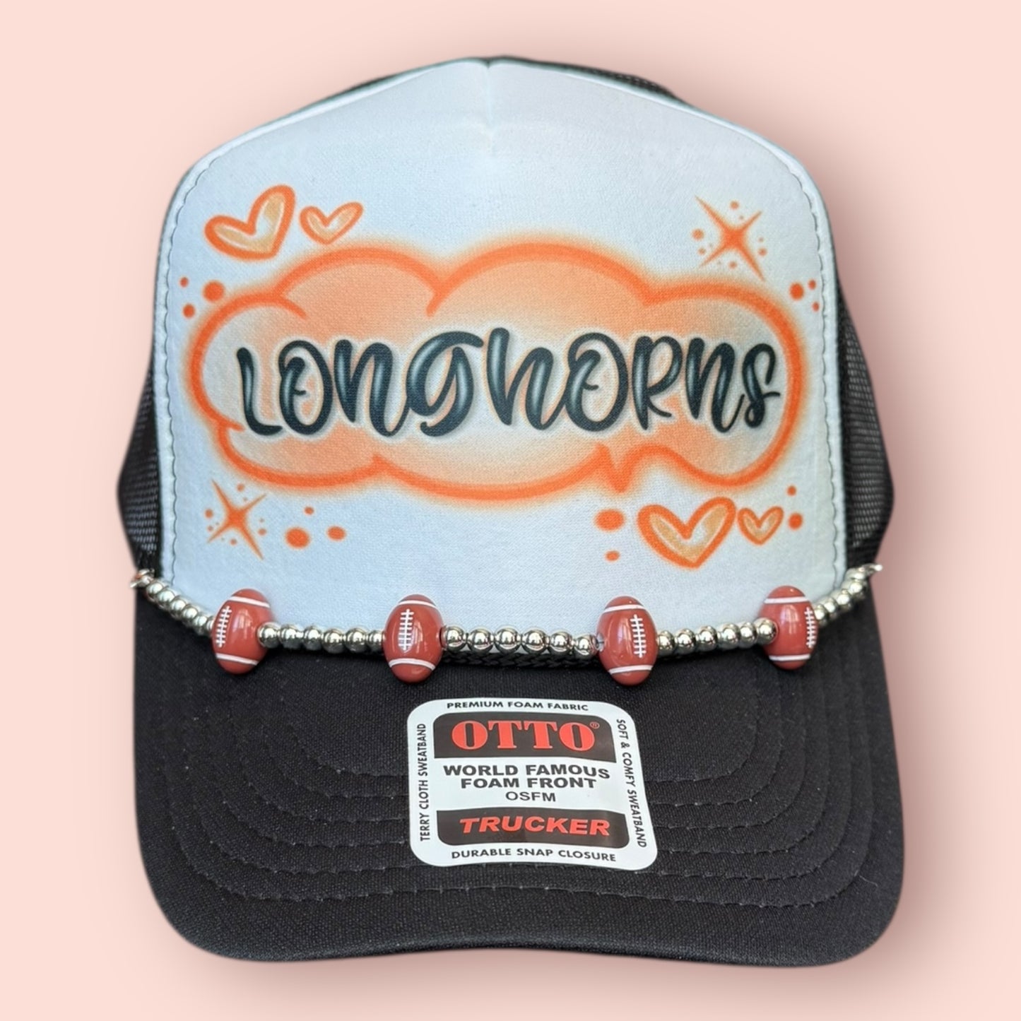 Black & White Longhorns Cap