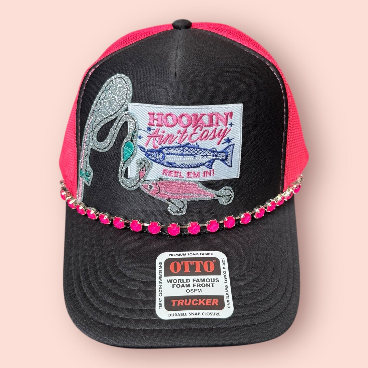 Hot Pink & Black Hookin' Ain't Easy Cap