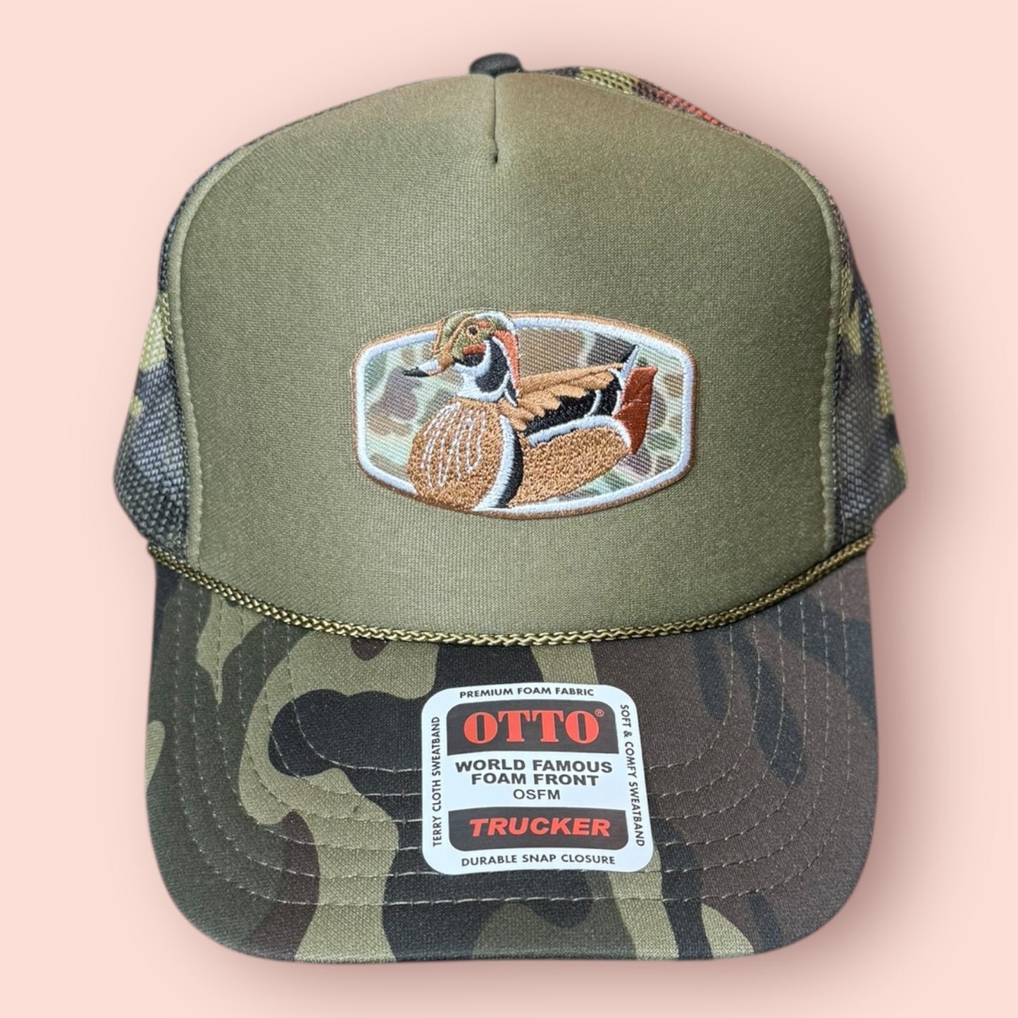 Green Camo Mallard Duck Cap