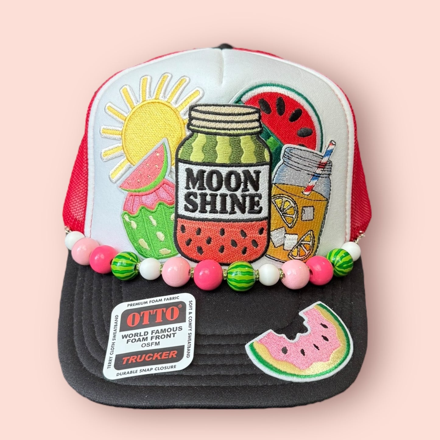 Red, White & Black Watermelon Moonshine Cap