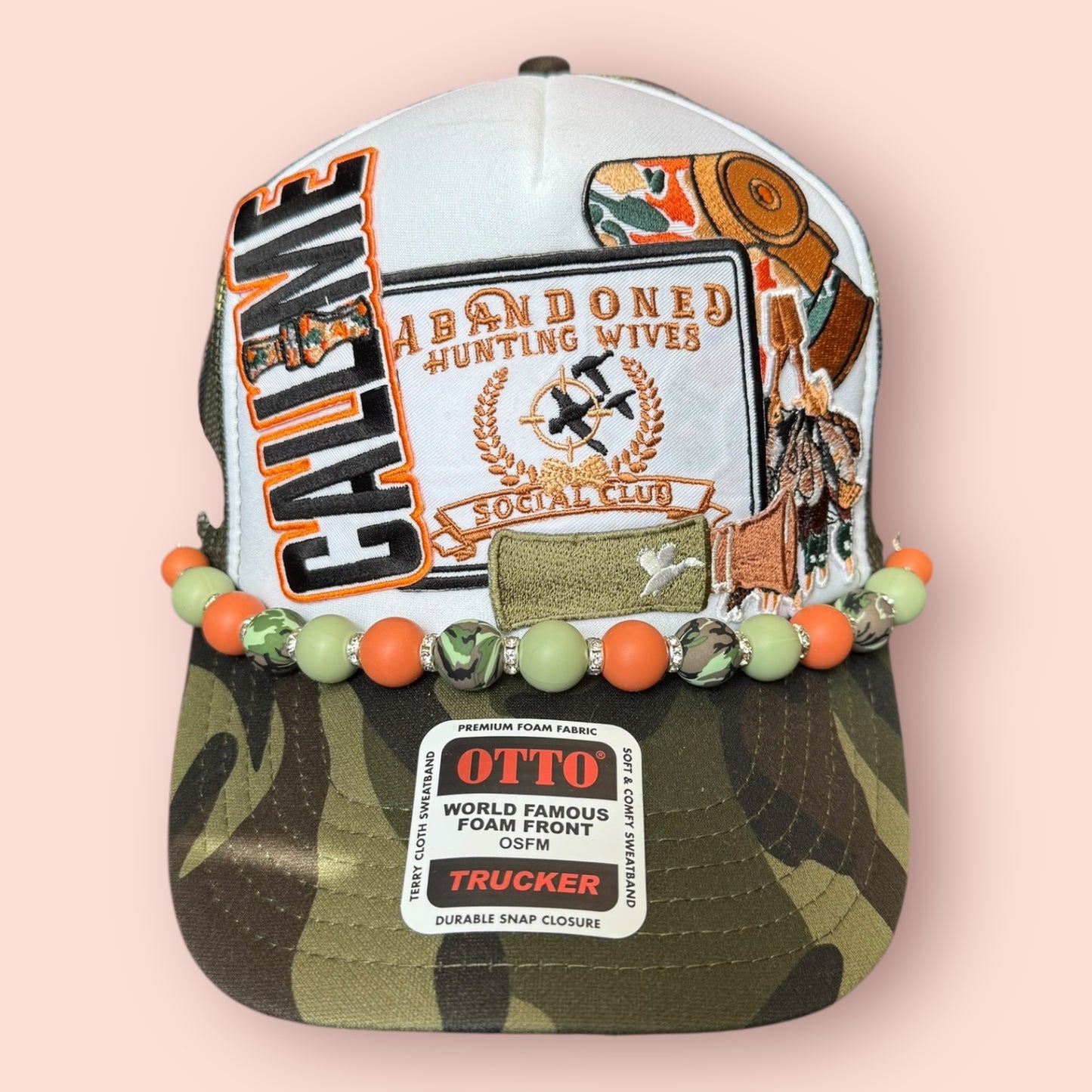 Camo & White Abondened Hunting Wives... Call Me Cap