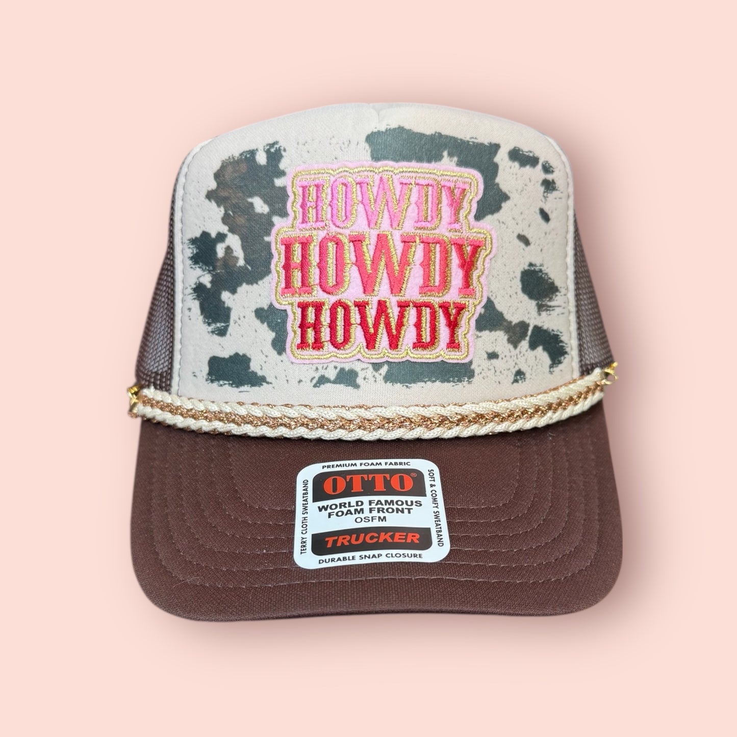 Howdy Cow Print Cap