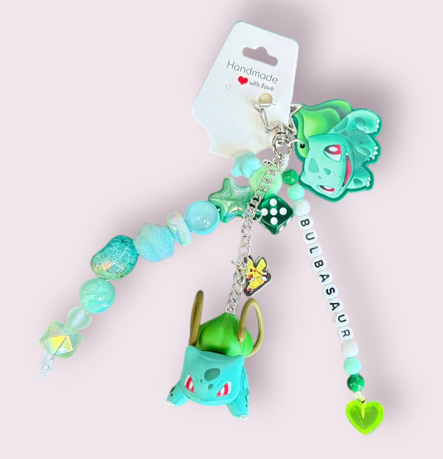 Bulbasaur Inspired Bag Charm
