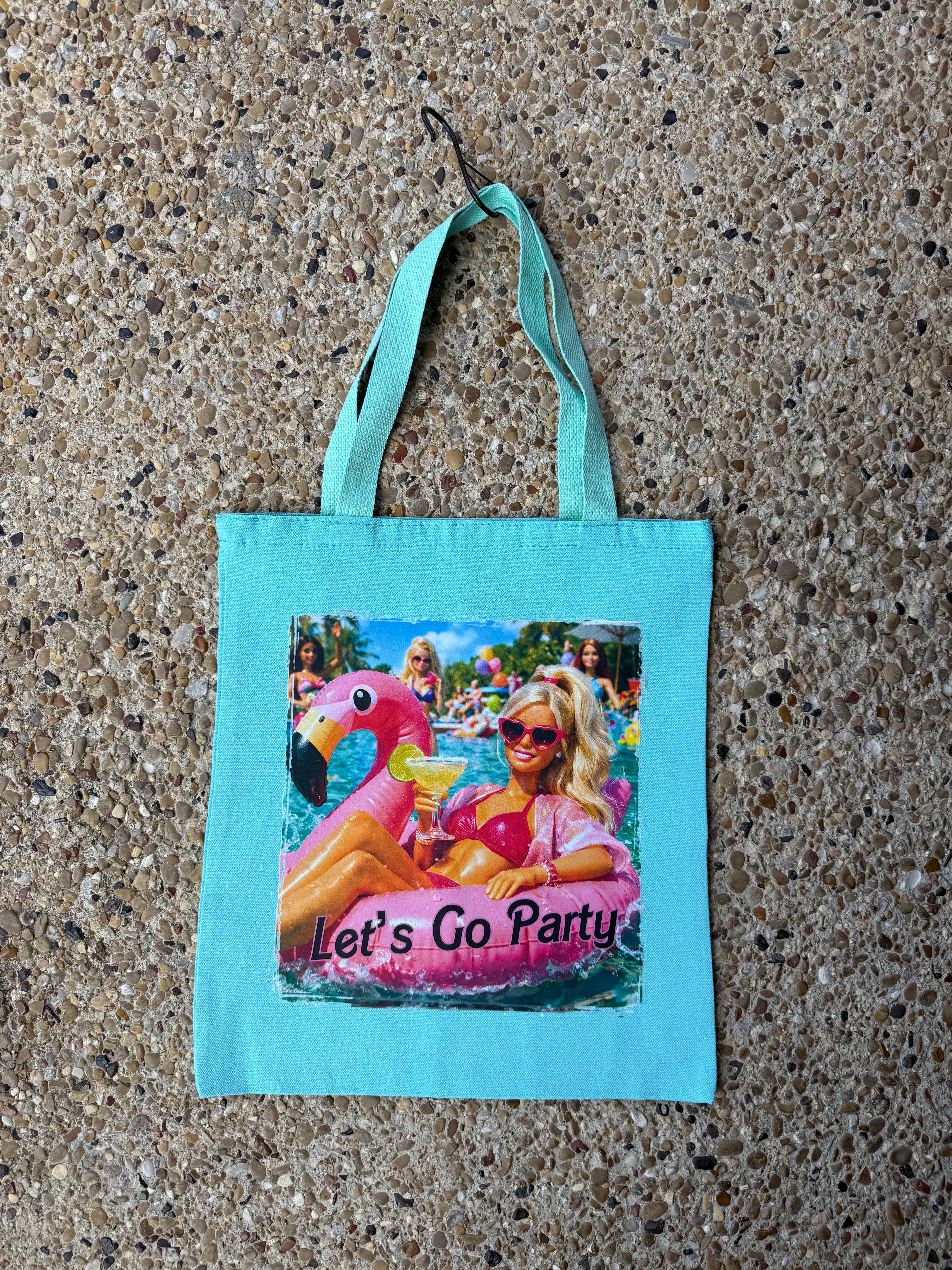 Let's Go Party Barbie Tote