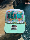 Beach Print Cap