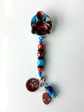 Spidey Beaded Interchangeable Badge Reel