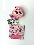 90s Rainbow Panda Interchangeable Badge Reel Buddy