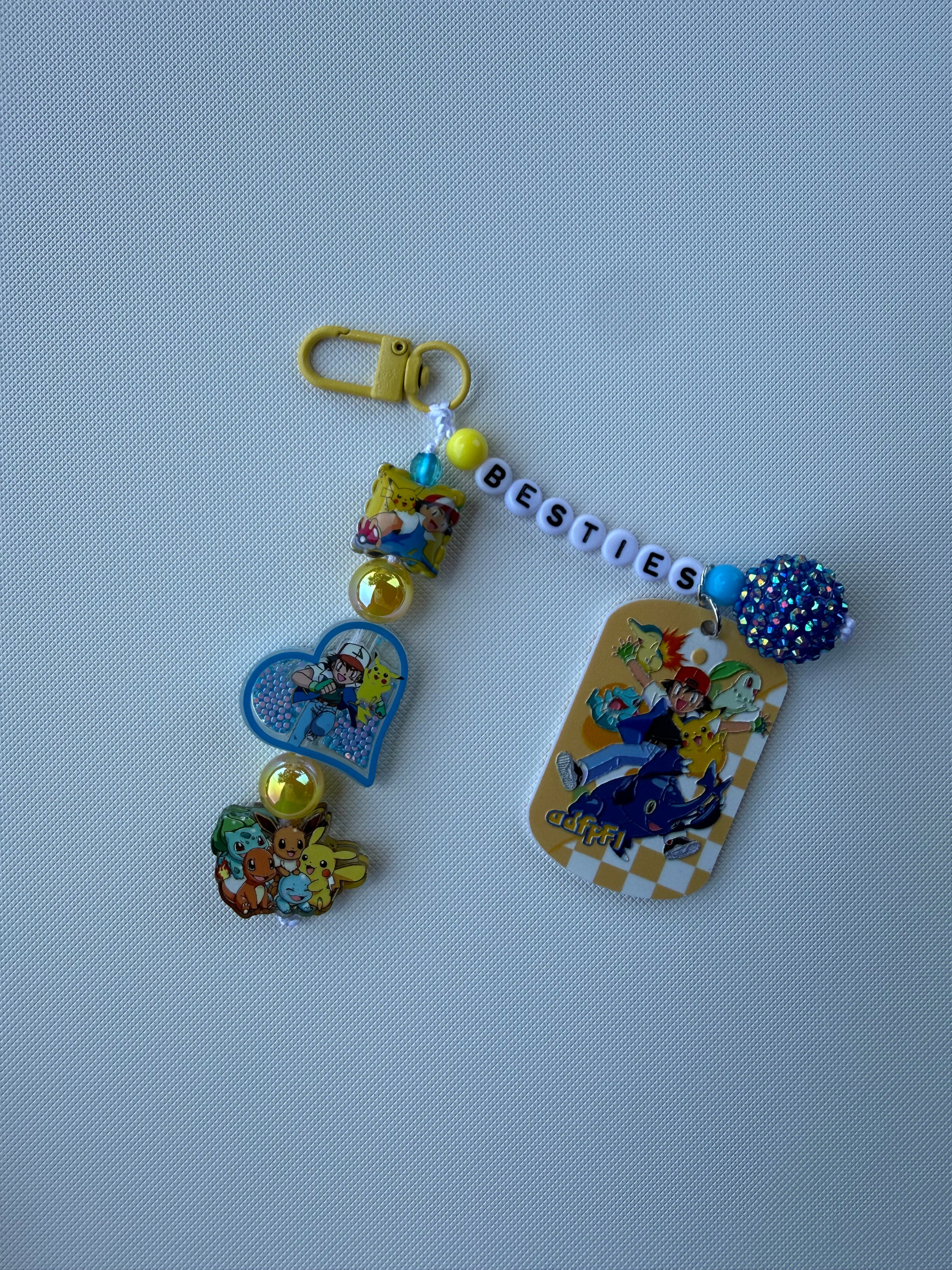 Pikachu & Ash Besties Bag/Binder Charm