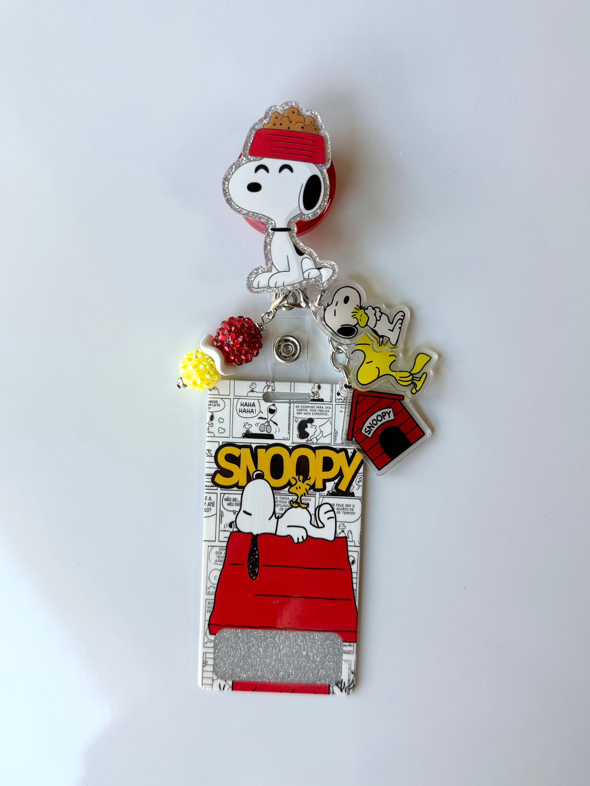 Snoopy Interchangeable Badge Reel