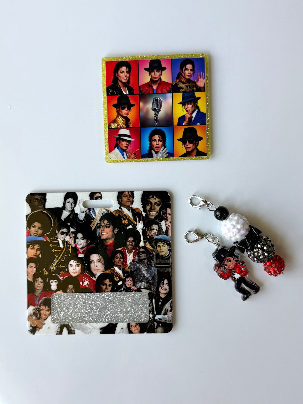 MJ Collage Interchangeable Badge Reel Buddy