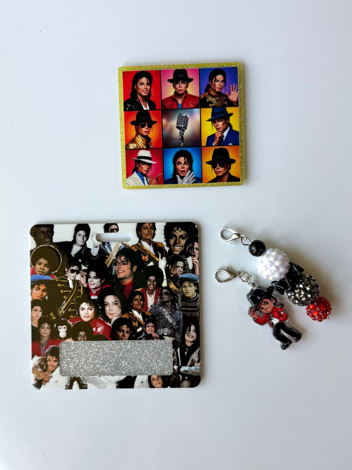MJ Collage Interchangeable Badge Reel Buddy