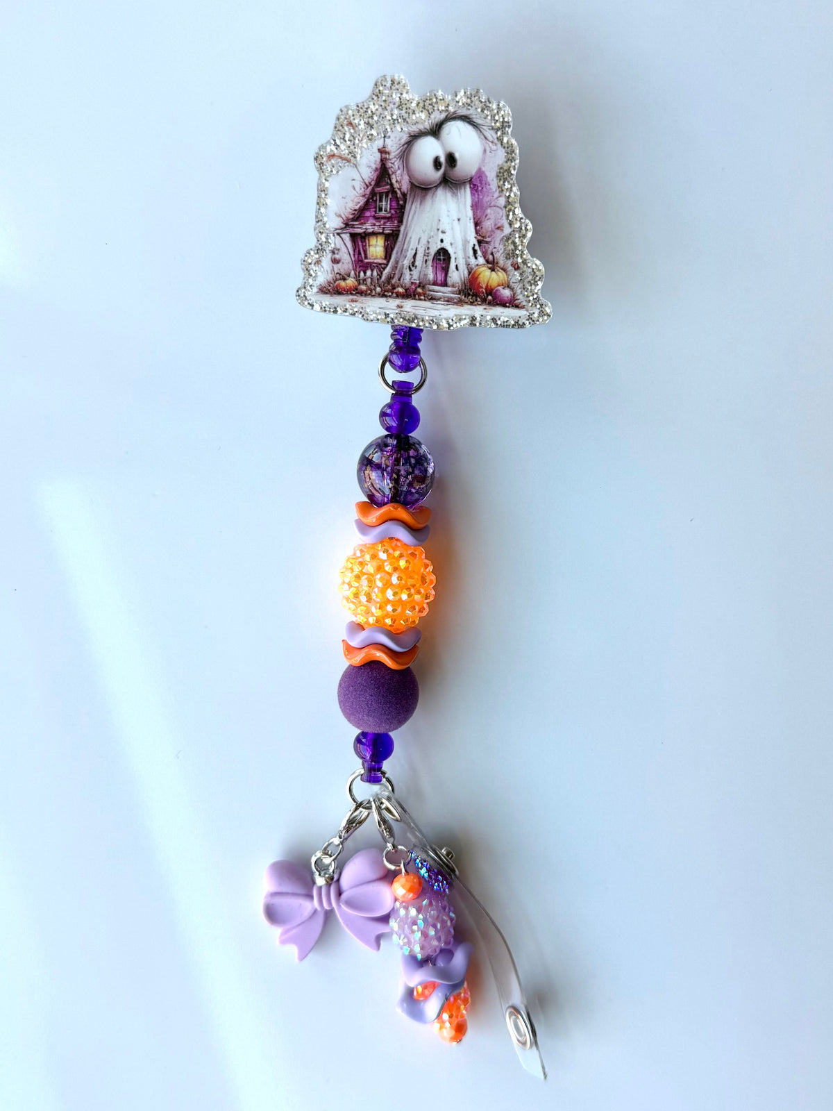 Cute Halloween Beaded Interchangeable Badge Reel