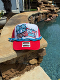 She Loves Jesus and America too Cherry Cap