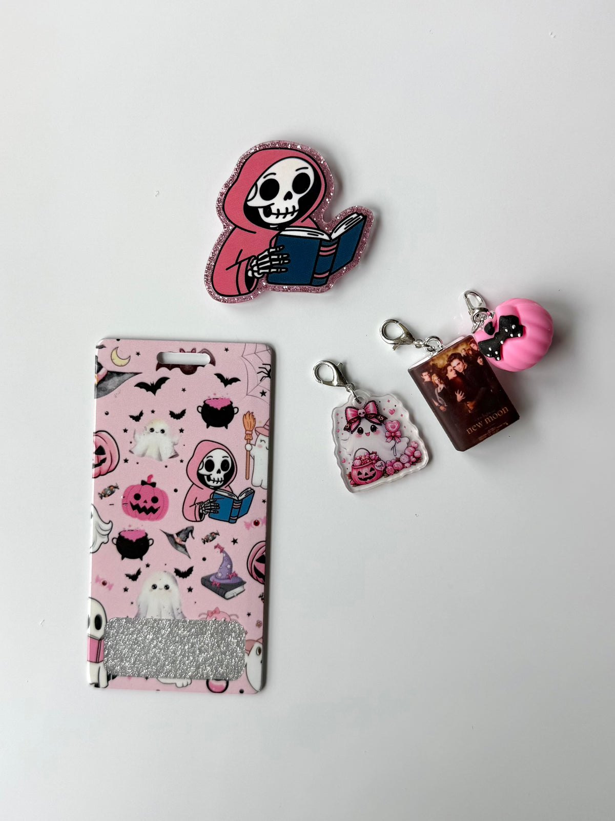 Bookish Skeleton Interchangeable Badge Reel Buddy
