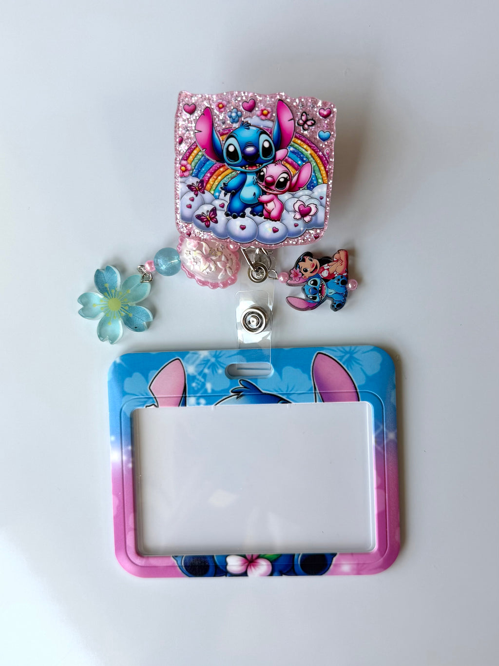 Stitchy Charmed Badge Reel with ID Holder