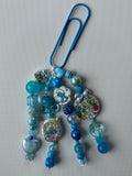 Smurf Beaded Bookmark