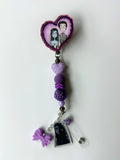 Emily Bride Beaded Interchangeable Badge Reel