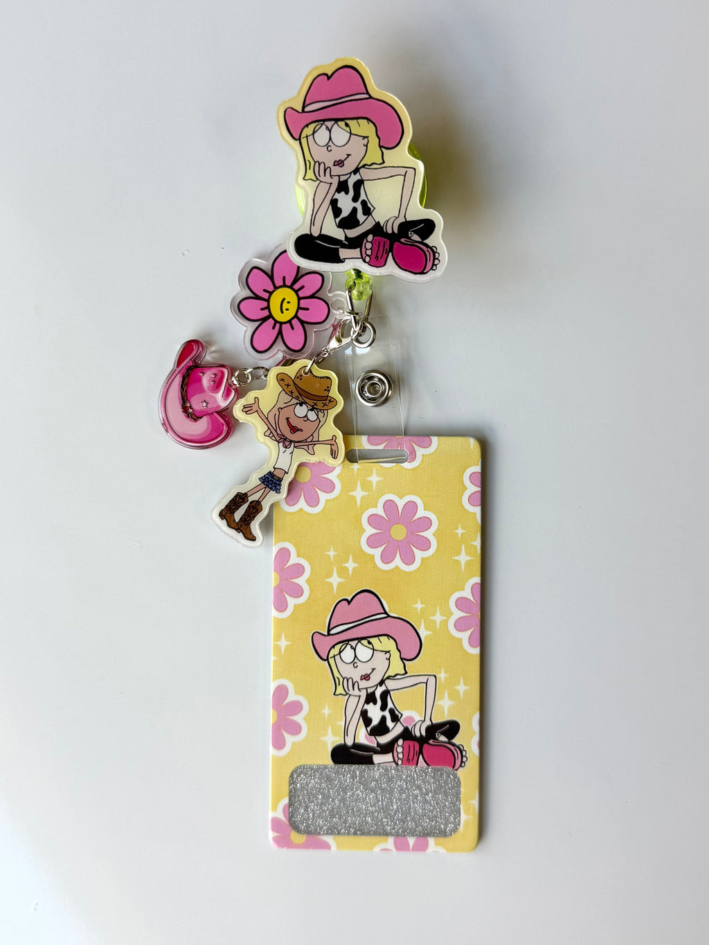 Lizzie Girl Cowgirl Interchangeable Badge Reel Buddy