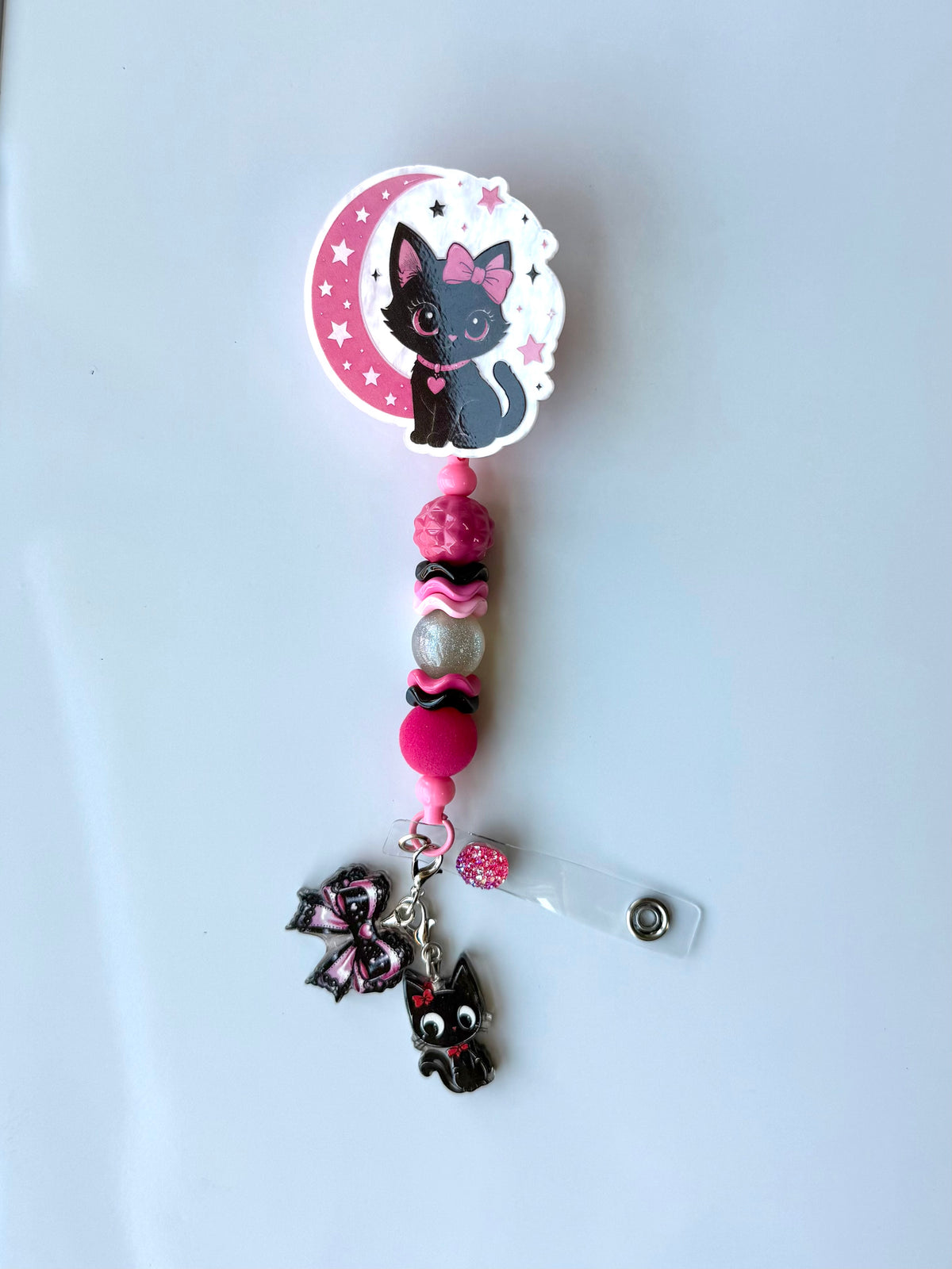 Cute Cat Halloween Interchangeable Badge Reel
