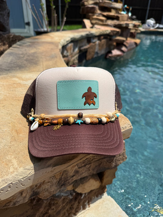 Leather Patch SeaTurtle Cap