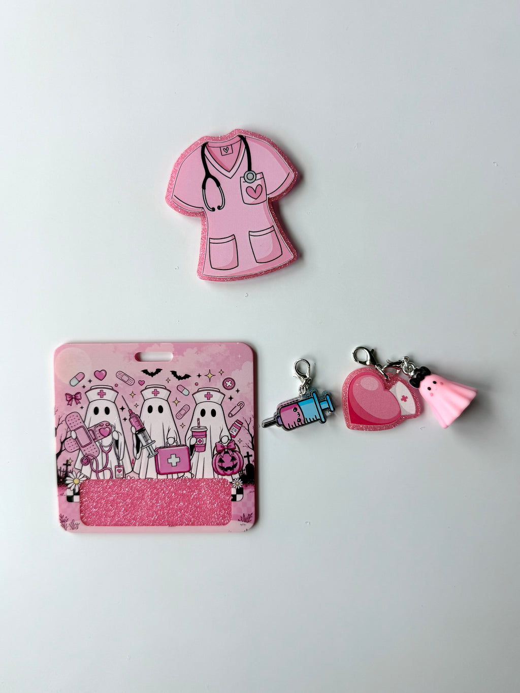 Ghost Nurses Interchangeable Badge Reel Buddy