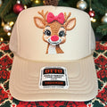 Girly Rudolph Christmas Cap (beige)