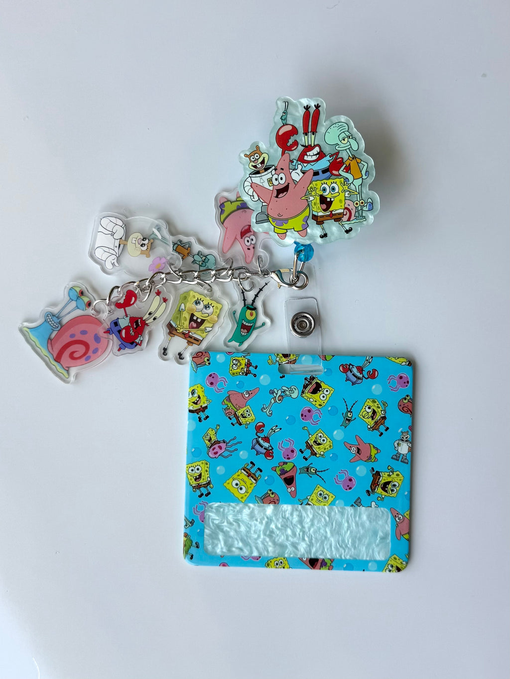 SB SquarePants Interchangeable Badge Reel Buddy