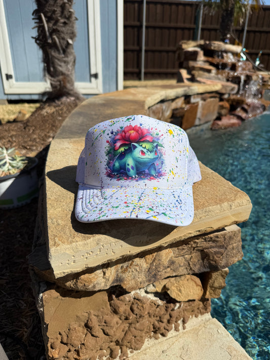 Venusaur Paint Splatter Cap