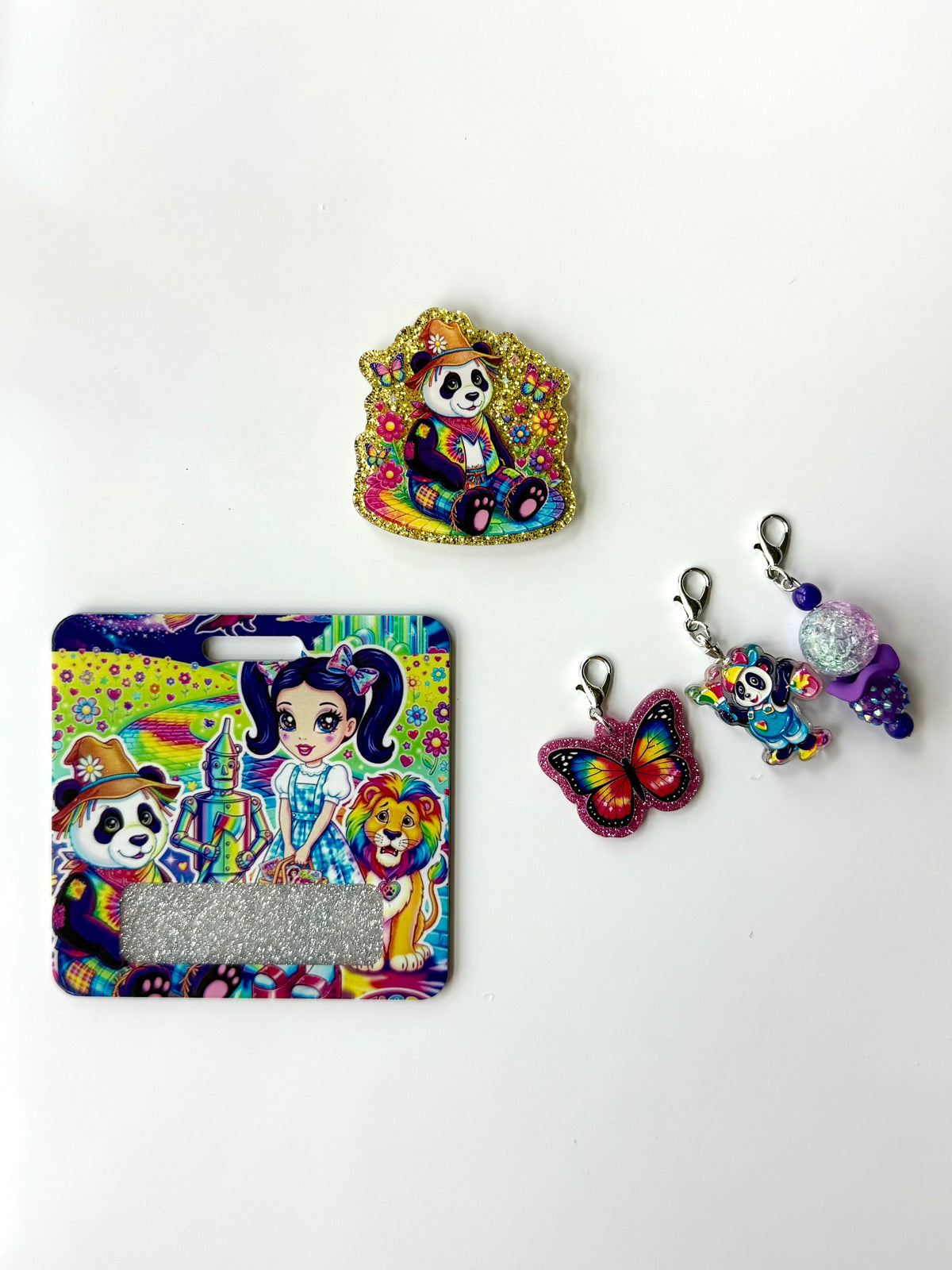 90s Rainbow Wizard Of Oz Interchangeable Badge Reel Buddy