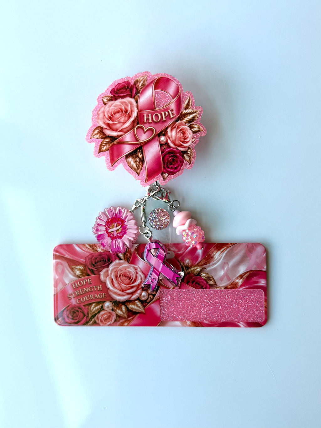 Breast Cancer Awareness Interchangeable Badge Reel Buddy