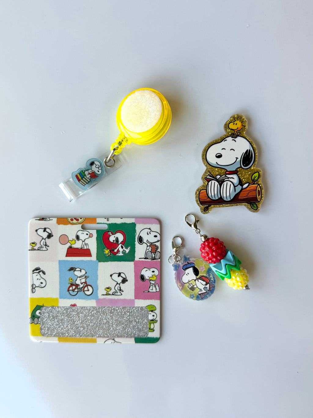 Snoopy & Woodstock Interchangeable Badge Reel