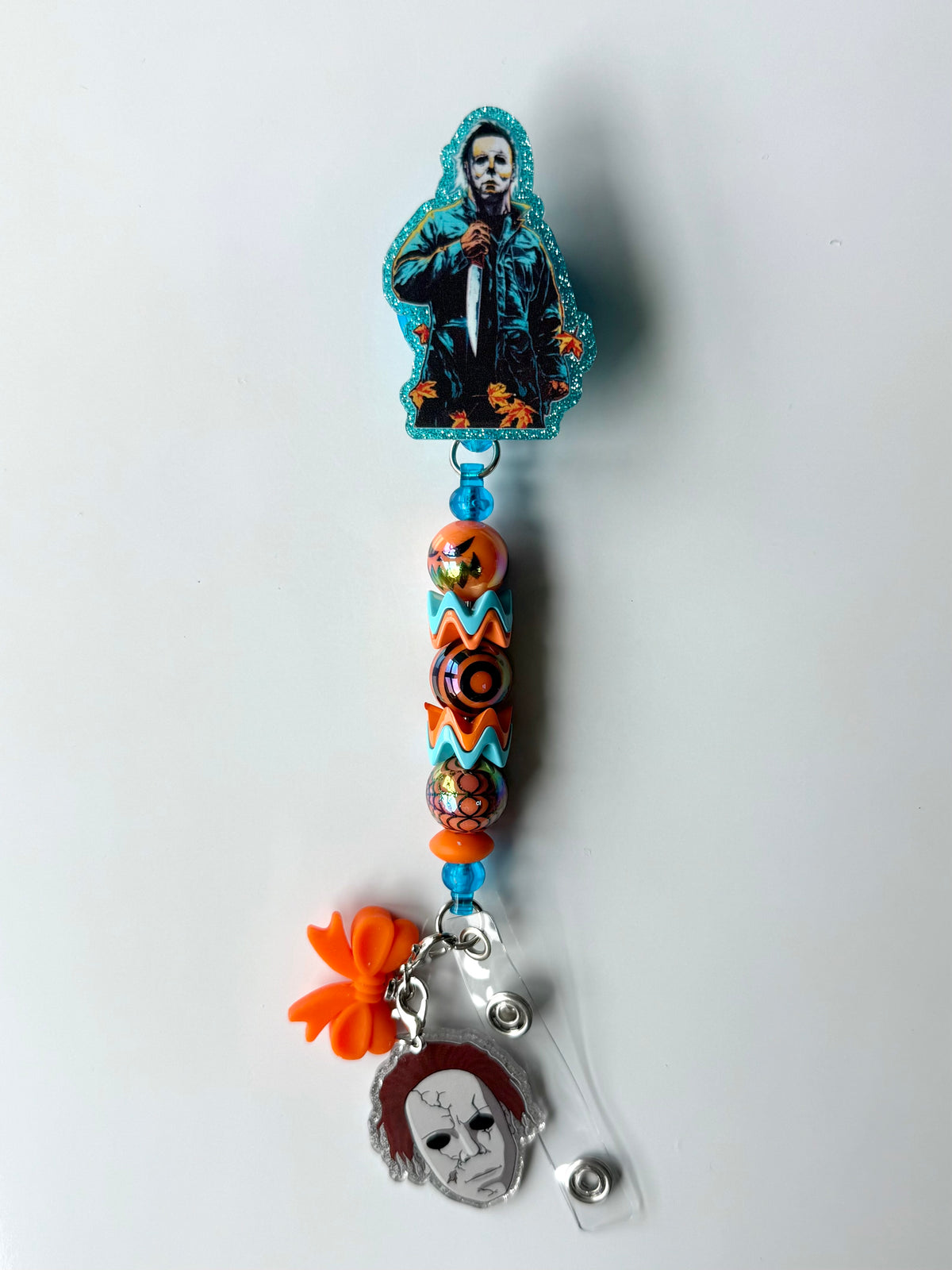 Mikey Horror Beaded Interchangeable Badge Reel