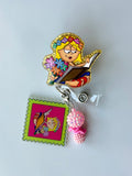 Lizzie McGuire Charmed Badge Reel with ID Holder