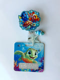 Finding Nemo & Turtle Interchangeable Badge Reel