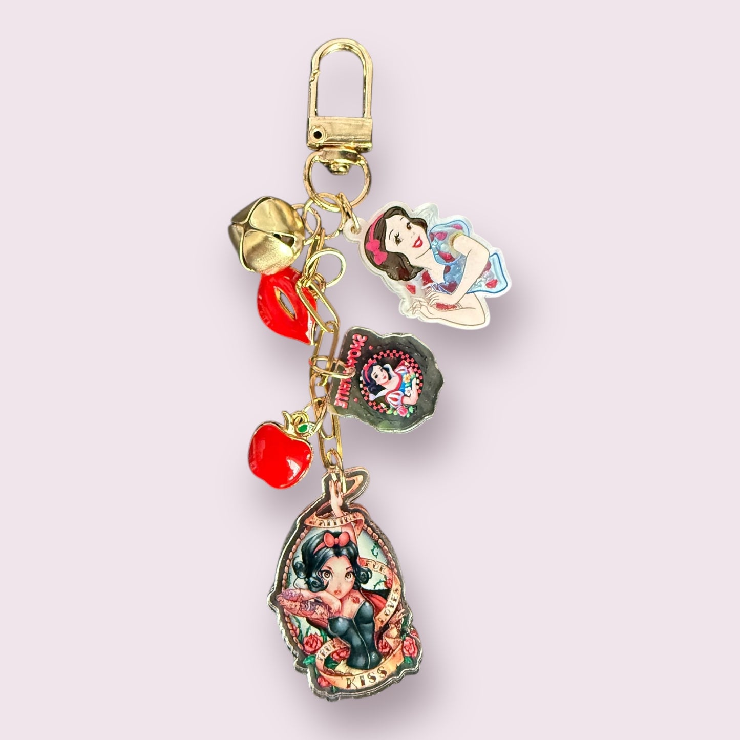 Tatted Snow White Inspired Bag Charm