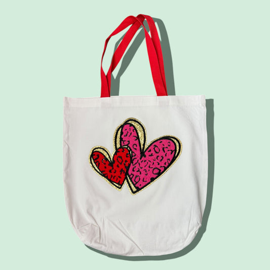 Leopard Heart Tote