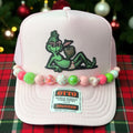 Grinch on the Beach Cap (Pink)