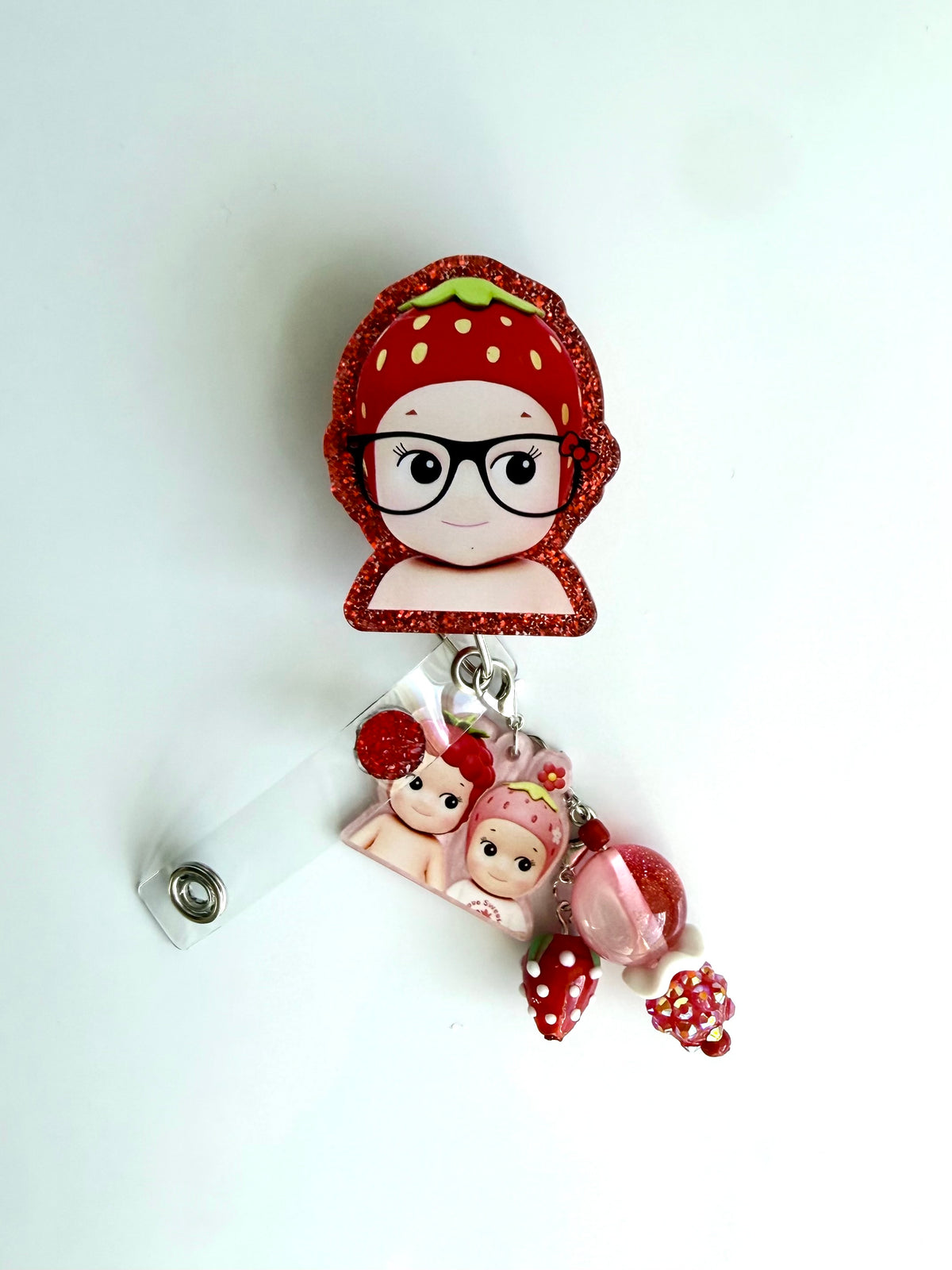 Strawberry Angel Baby Interchangeable Badge Reel