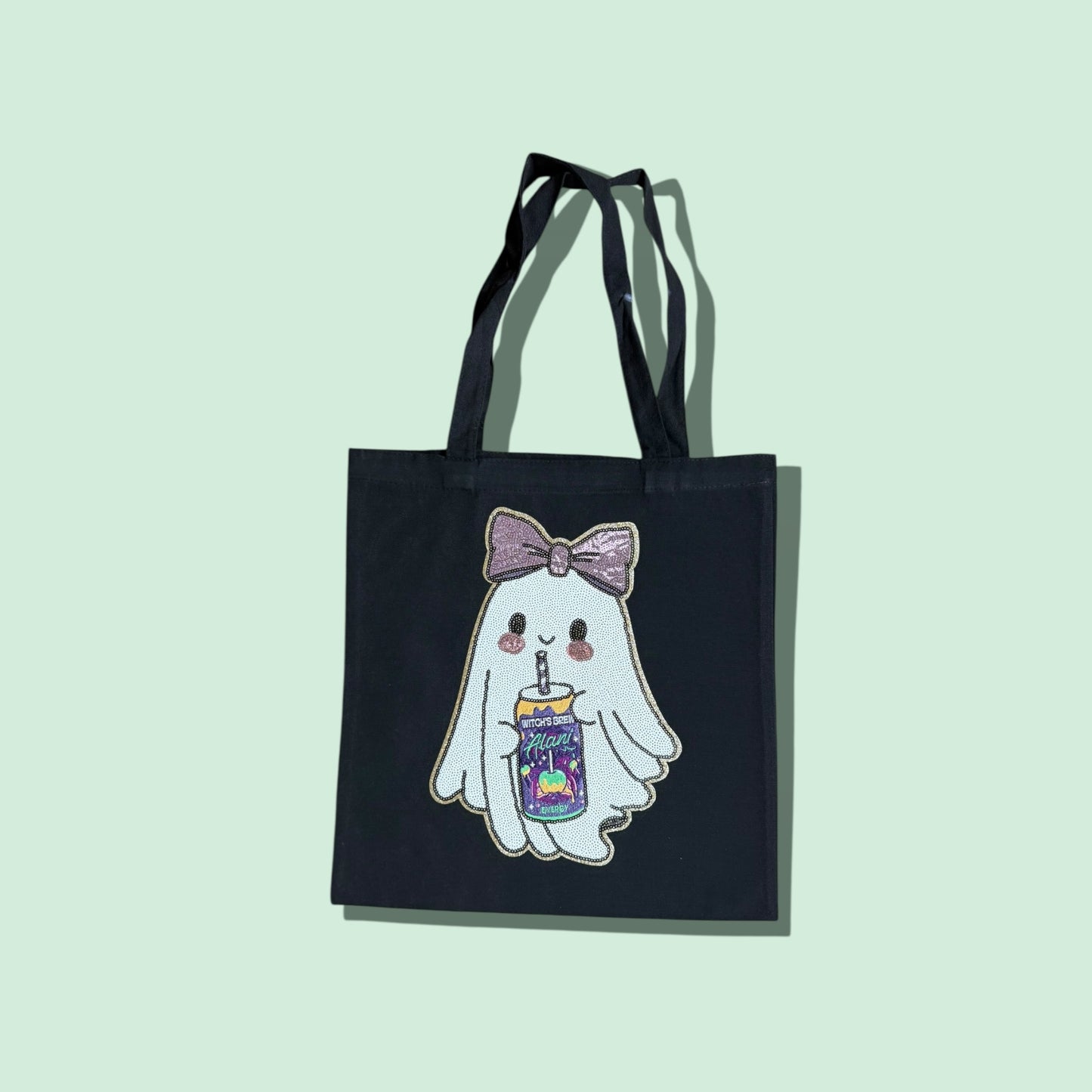 Witch's Brew Alani Ghost patch Tote